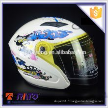 2016 attrayant casque intégral ABS blanc moto complet